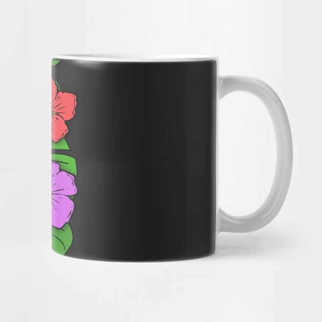 Hibiscus Flowers & Monstera Leaves #4 by headrubble